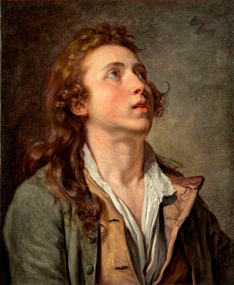 'Study of a Young Man' by Jean-Baptiste Greuze, c 1760, Clark Art Institute