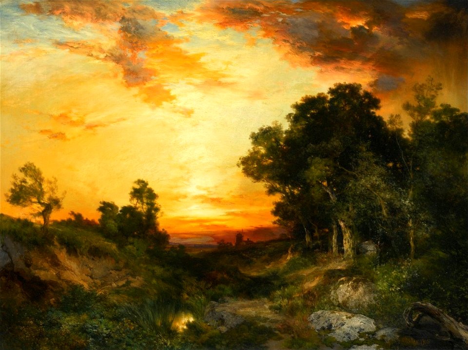 'Sunset, Amagansett' by Thomas Moran, 1905