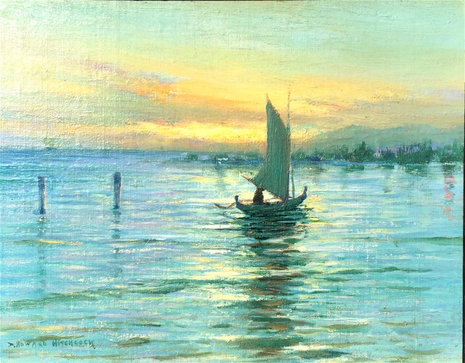 'Sunset, Honolulu, Hawaii' by David Howard Hitchcock