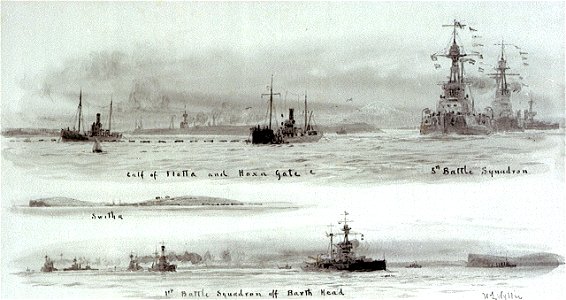 'The Entrance to Scapa Flow' RMG PW0927
