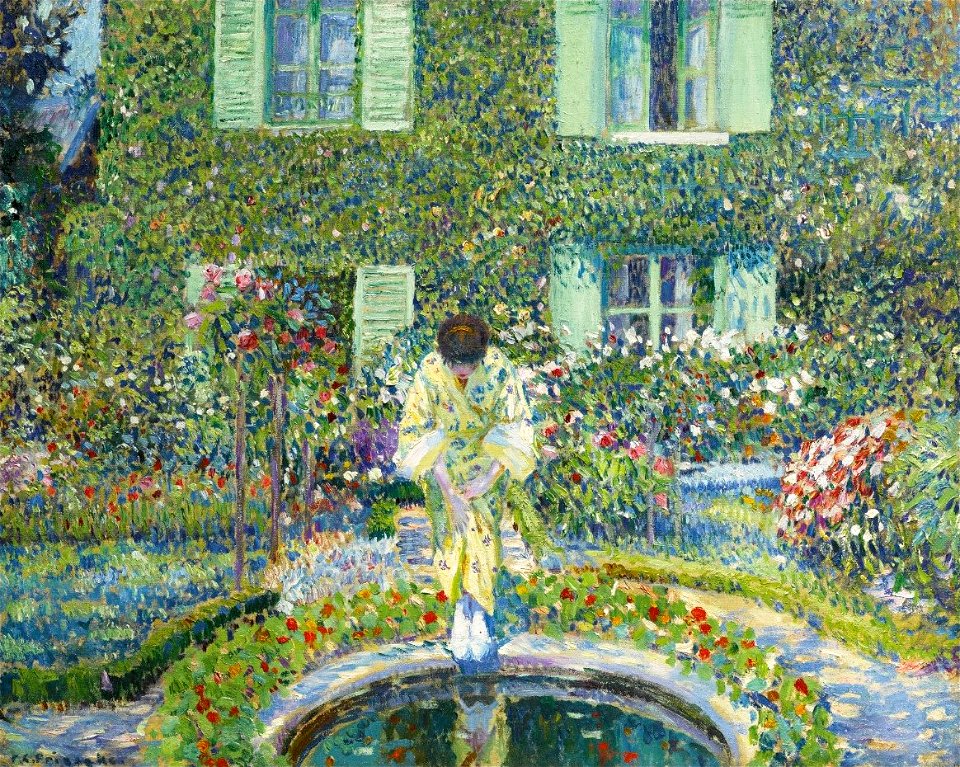 'The Garden Pool' by Frederick Carl Frieseke, c. 1913