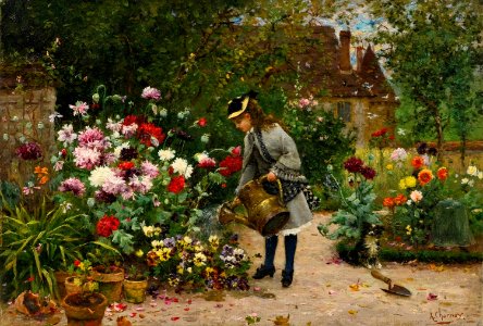'The Little Gardener' by Armand Charnay