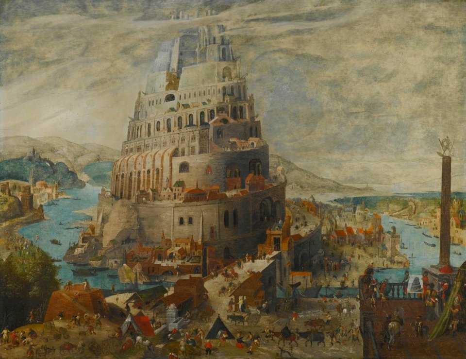 'The Tower of Babel' by Abel Grimmer, 1595