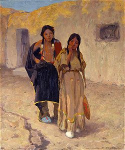'The Lovers' by Eanger Irving Couse, 1909