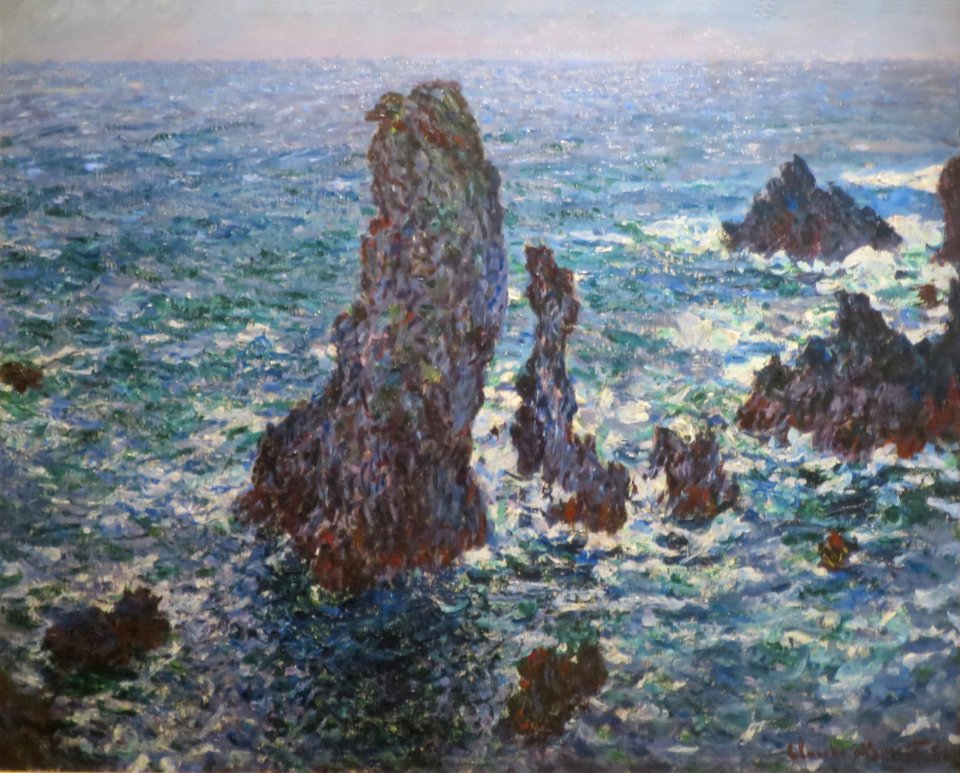 'The Pyramids at Port-Coton' by Claude Monet, 1886, Pushkin Museum