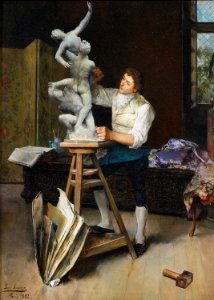 'The Sculptor' by Luis Jiménez Y Aranda, 1882