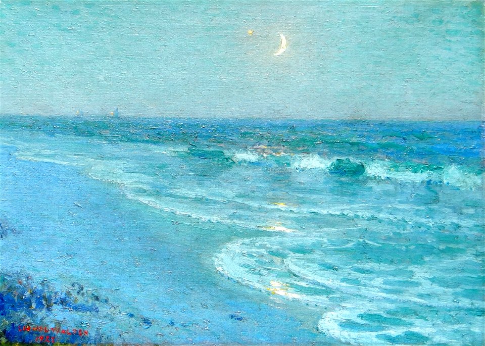 'Twilight, Evening Star and Crescent Moon...' by Lionel Walden, 1925