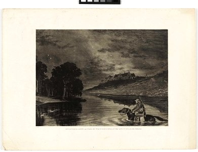 'The Zodiacal Light, as seen on the Breede River at the Cape of Good Hope, June 1844' RMG PY6023-001