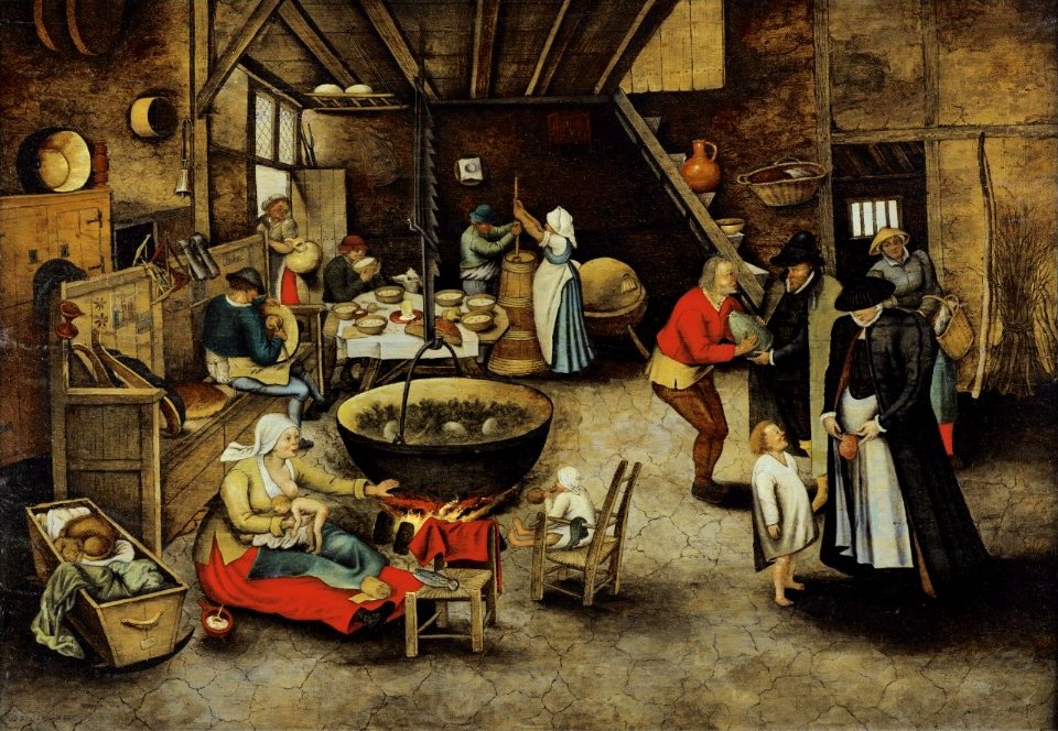 'The Visit to the Farm' by Pieter Brueghel the younger, 1622