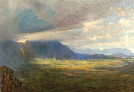 'View from the Pali' by D. Howard Hitchcock
