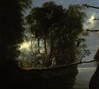 'View in Pickersgill Harbour, Dusky Bay, New Zealand' RMG BHC2370