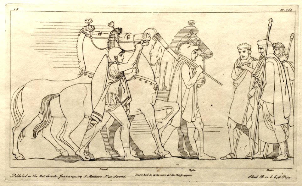 (15) Flaxman Ilias 1795, Zeichnung 1793, 187 x 308 mm