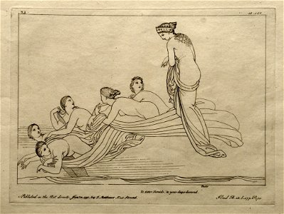 (23) Flaxman Ilias 1795, Zeichnung 1793, 188 x 344 mm