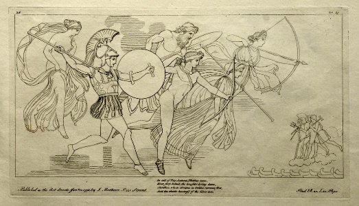 (28) Flaxman Ilias 1793, gestochen 1795, 192 x 343 mm