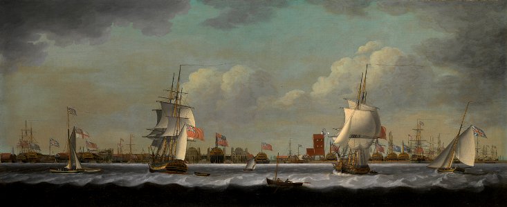 'View of Mr Perry's Yard, Blackwall' RMG L8728