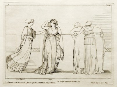 (4) Flaxman Ilias 1793, gestochen 1795, 186 x 252 mm