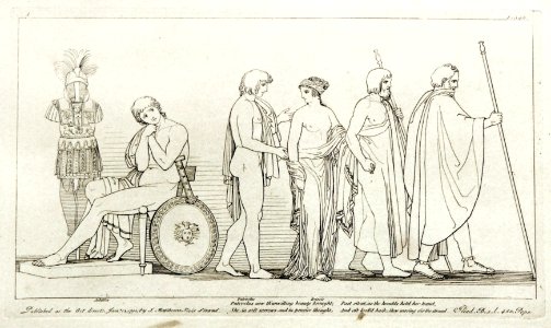 (1) Flaxman Ilias 1793, gestochen 1795, 184 x 310 mm