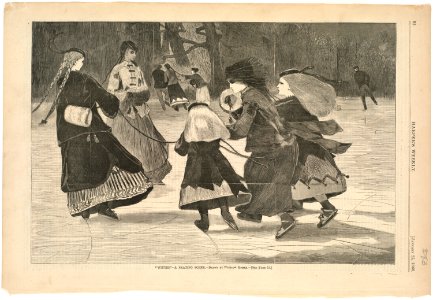 'Winter' -- A skating scene (Boston Public Library)