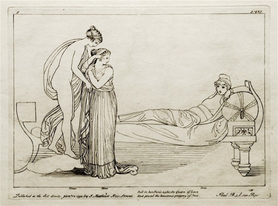 (5) Flaxman Ilias 1793, gestochen 1795, 187 x 252 mm