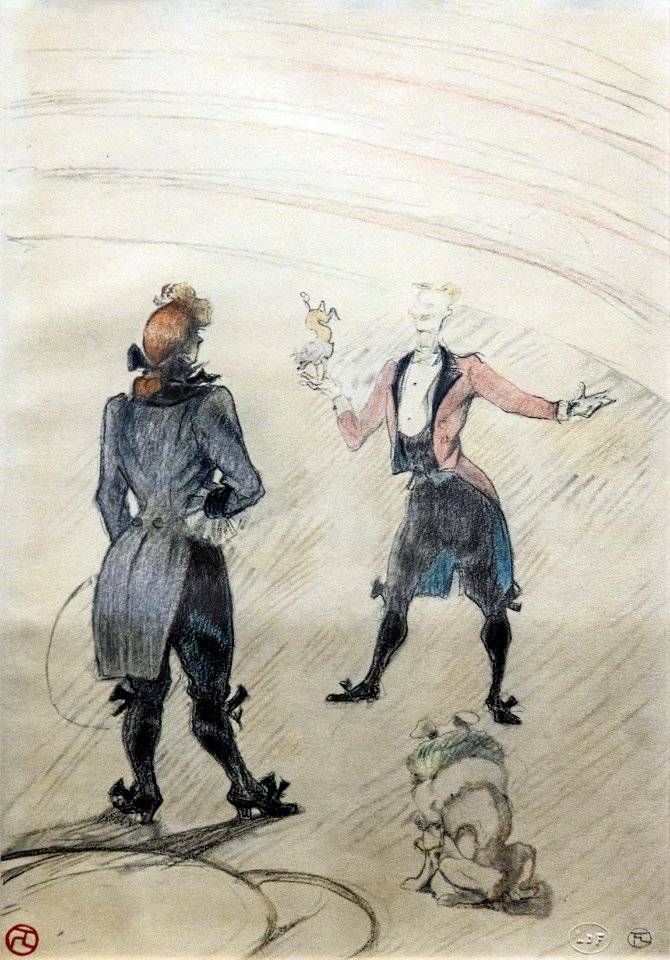 (Albi) Au Cirque ; la dresseuse d'animaux 1899 - Toulouse-Lautrec