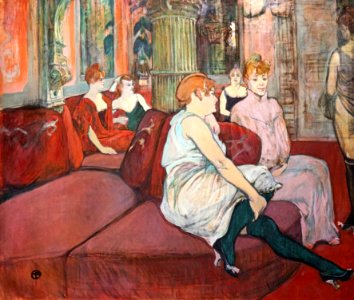 (Albi) Au Salon de la rue des Moulins - Henri de Toulouse-Lautrec 1894 MTL.inv180( small)