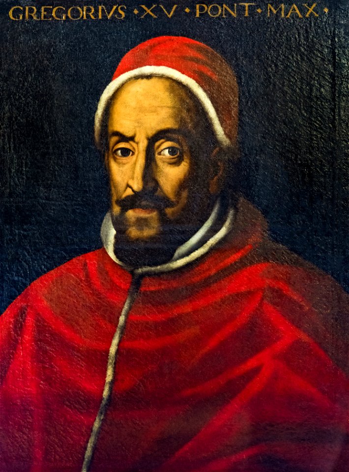(Albi) Cathédrale Sainte-Cécile - Trèsor - Portrait du pape Grégoire XV - PalissyIM81001477
