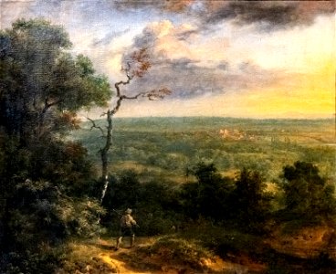 (Albi) Achille-Etna Michallon - Vues de Sceaux,prise du bois d'Aulnay, au-dessus de la sablière 1814 MTL inv.212