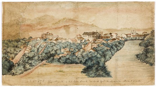 (6º descanso) Guaratinguetá. huã legoa adiante da Capella da Sª da Apparecida, tirada do Oriente (atribuído), da Coleção Brasiliana Iconográfica