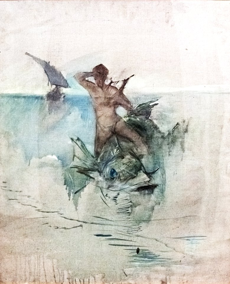 (Albi) Esquisse allégorique - Dauphin - Toulouse-Lautrec - 1883 - MTL.104