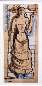 (Albi) chanteuse de café-concert - Emile Bernard (1888) Aquarelle sur papier