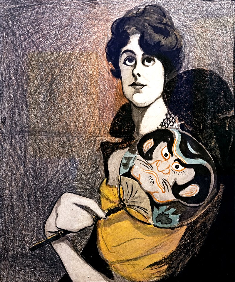 (Albi) Femme avec un éventail japonais - Tomas Julio Leal da Camara