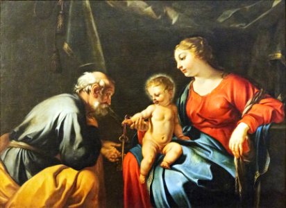 (Albi) Cathédrale Sainte-Cécile - Vierge à l'Enfant remettant les clefs à Saint-Pierre - Jacques Blanchard PallissyPM81000015