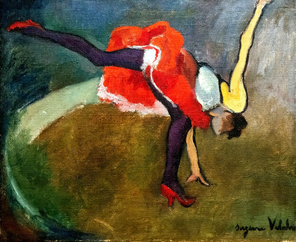 (Albi) L'Acrobate, ou La Roue - 1916 - Suzanne Valadon HsT