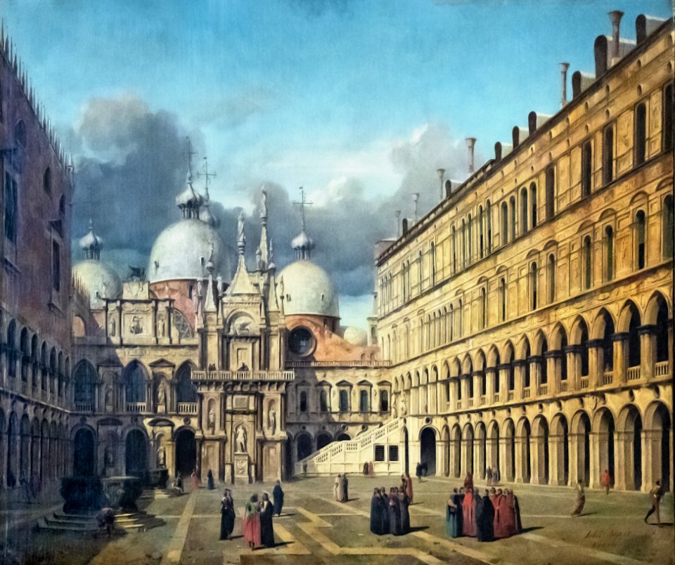 (Albi) Intérieur du Palais des Doges à Venise - Jules-Romain Joyant 1837 MTL.Inv.201