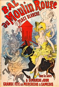 (Albi) Bal au Moulin Rouge place Blanche 1889 - Jules Chéret
