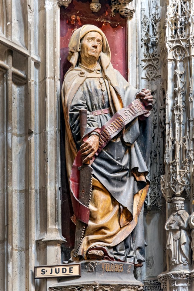 (Albi) Cathédrale Sainte-Cécile - Choir - Statue de saint Jude PallissyIM81001124