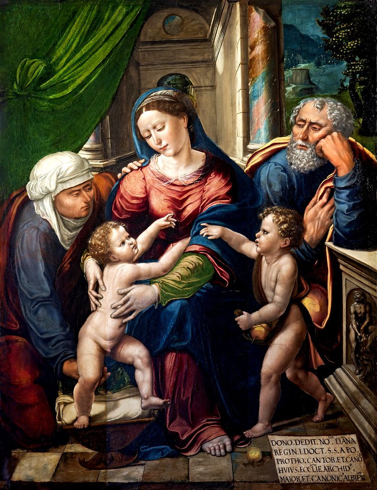 (Albi) Cathédrale Sainte-Cécile - La sainte famille avec sainte Anne et saint Jean-Baptiste - Karsten van Limbos PalissyPM63000162