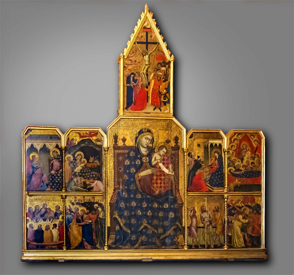 (Albi) Cathédrale Sainte-Cécile - Trèsor - retable (polyptyque) de la vie du Christ PalissyPM81000510
