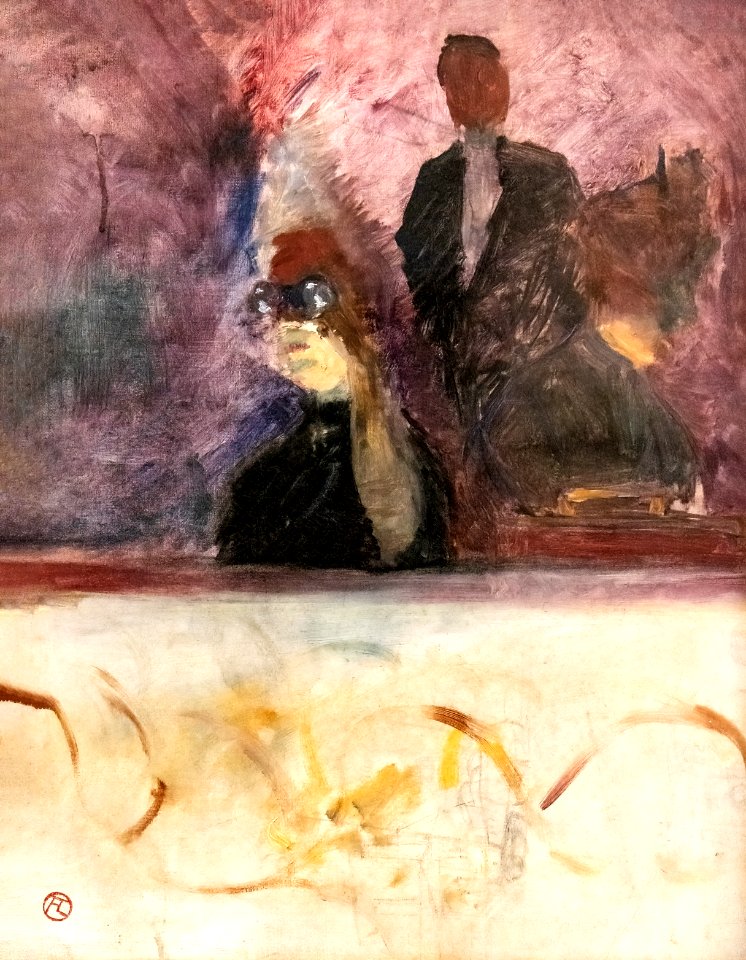 (Albi) La loge au mascaron doré 1893 -Toulouse-Lautrec MTL.154