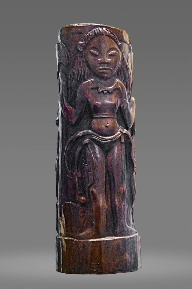 (Albi) Le conteur parle - Hina - Paul Gaugin Bronze - MTL.206-205