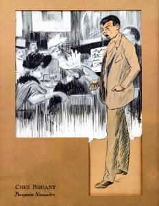 (Albi) Chez Bruant, Monsieur Alexandre par Theophile Alexandre Steinlen