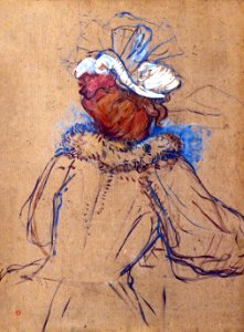 (Albi) Femme rousse vue de dos 1891 Toulouse-Lautrec - MTL.140