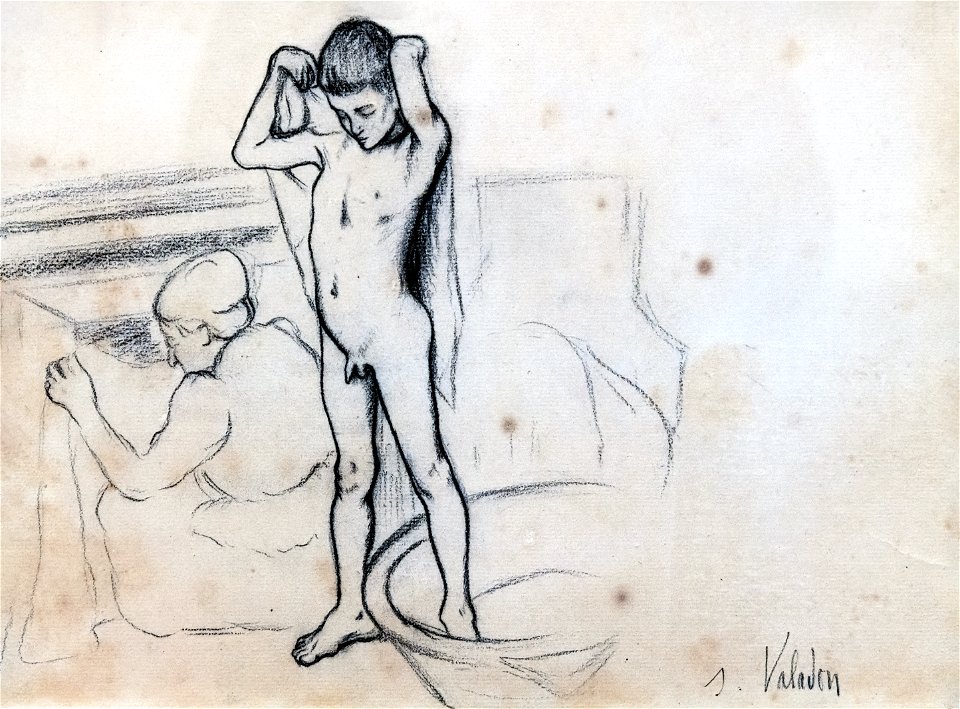 (Albi) La mère de Suzanne Valadon et son fils Maurice ~1890 - Suzanne Valadon