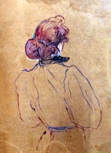 (Albi) Femme rousse nu-tête 1891 Toulouse-Lautrec - MTL.139