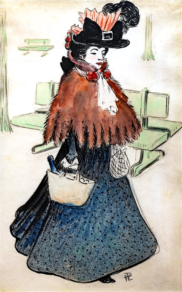 (Albi) La belle juive fait ses courses - Hermann René Georges Paul dit Hermann-Paul