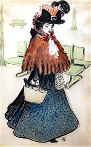 (Albi) La belle juive fait ses courses - Hermann René Georges Paul dit Hermann-Paul