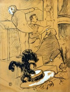 (Albi) Les grands concerts de l'Opéra. Ambroise Thomas assistant à une répétition de Françoise de Rimini 1896 - Toulouse-Lautrec