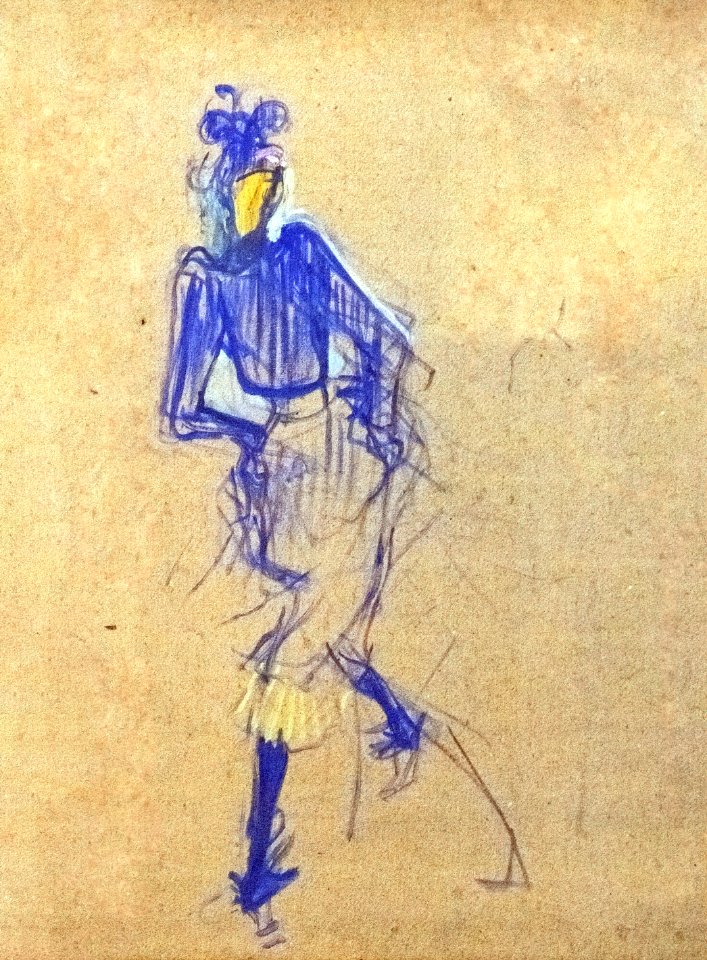 (Albi) Jane Avril - La mélinite dansant Toulouse-Lautrec (1892) MTL.148