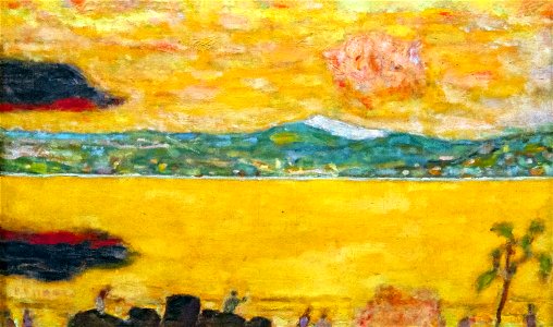 (Albi) Le golf de Saint-Tropez au couchant (1937) Pierre Bonnard - MTL.inv.mod.72