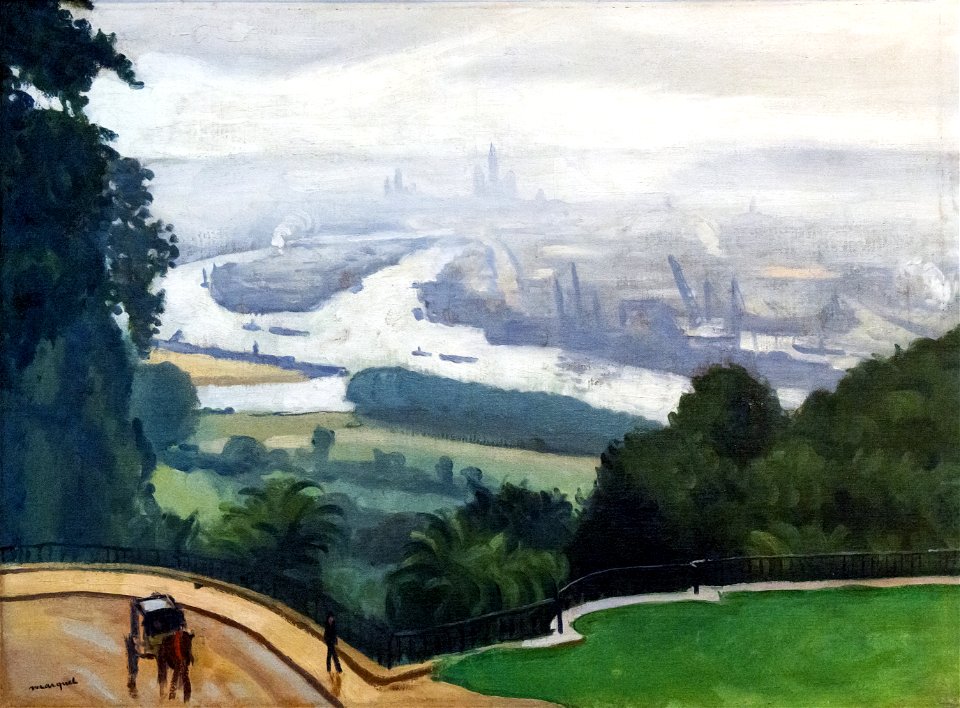 (Albi) Le port de Rouen (1925) - Albert Marquet MTL.inv313